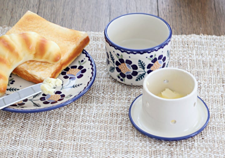Manufaktura Sunflower Butter Dish — Polish Pottery