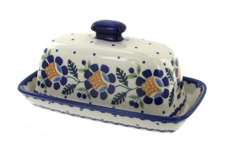 Manufaktura Sunflower Butter Dish — Polish Pottery