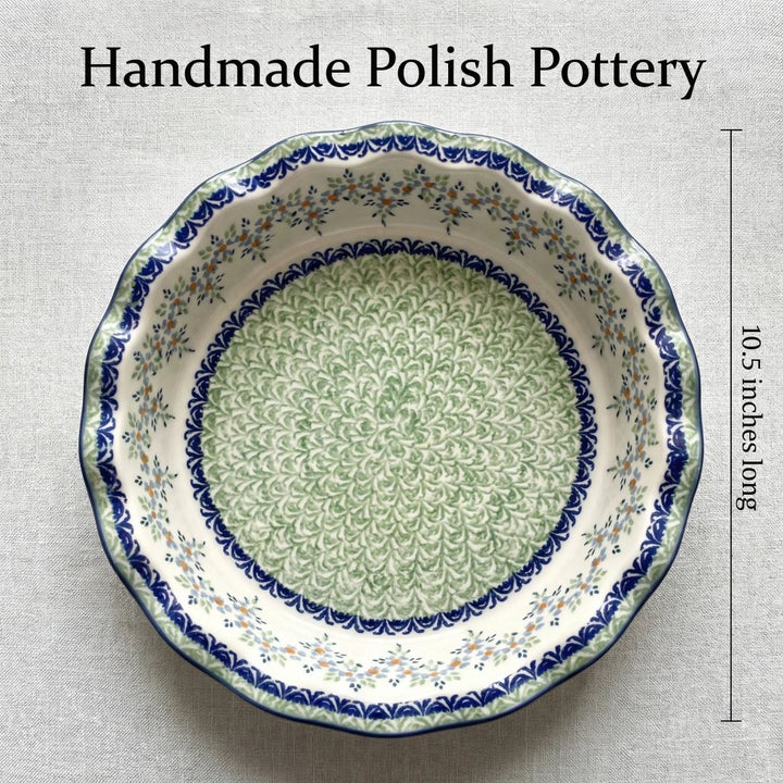 Manufaktura Summer Vine Pie Plate — Polish Pottery