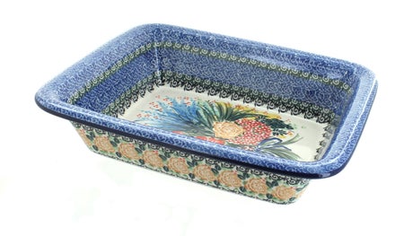 Ceramika Artystyczna Summer Blooms Small Bakeware — Polish Pottery