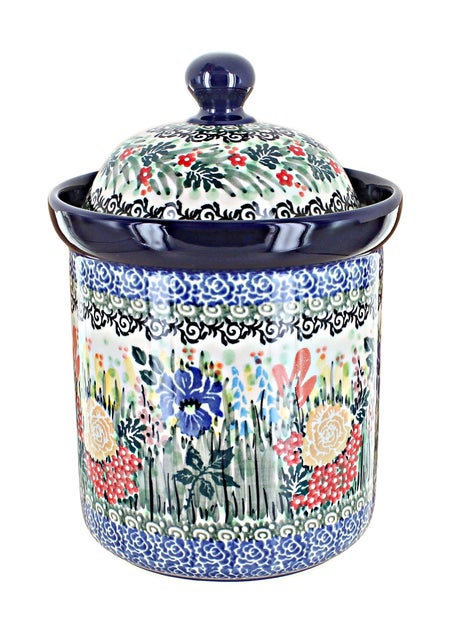 Ceramika Artystyczna Summer Blooms Counter Storage — Polish Pottery