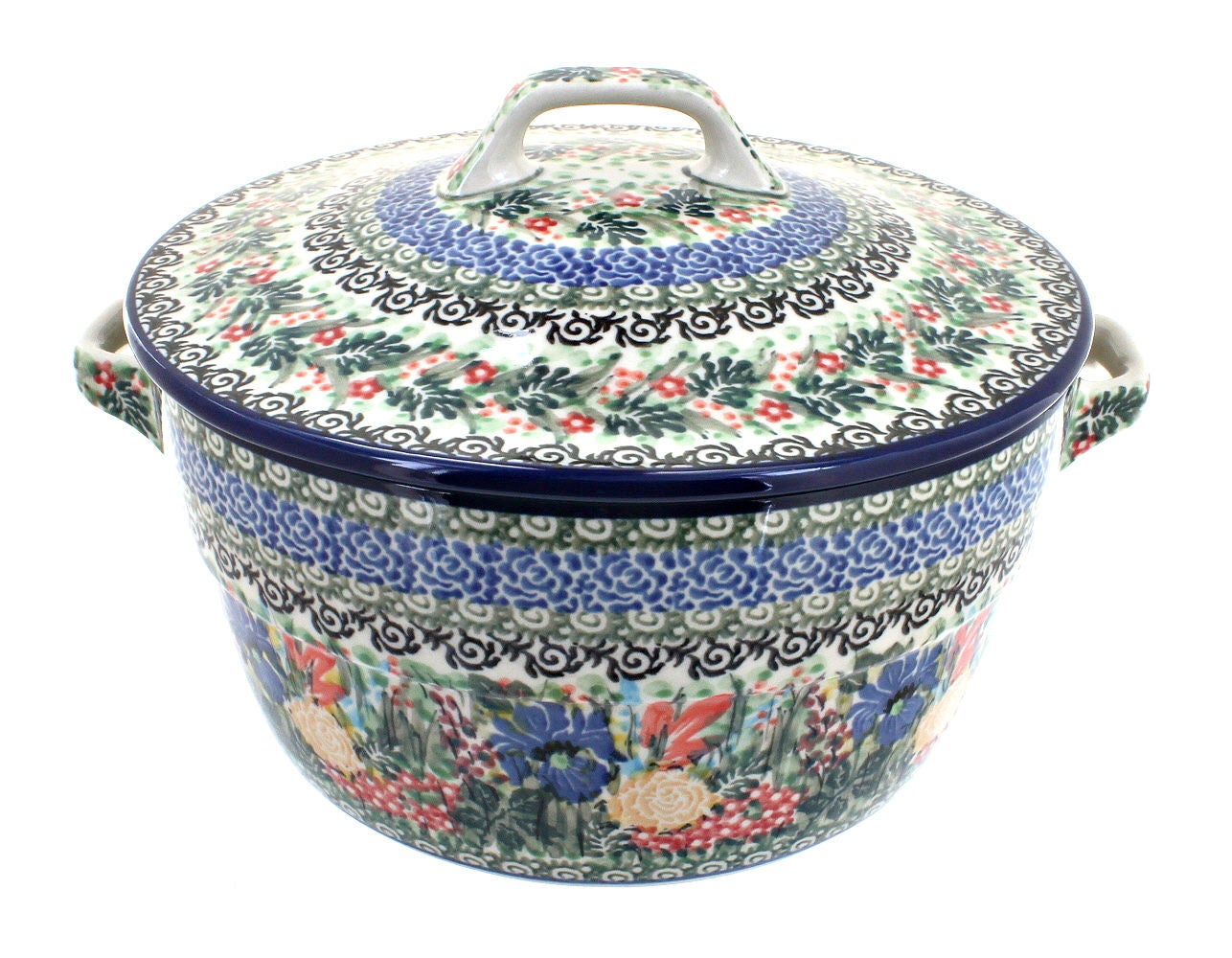 Ceramika Artystyczna Summer Blooms Medium Bakeware — Polish Pottery