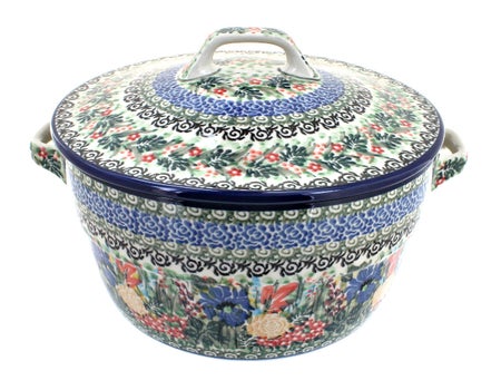 Ceramika Artystyczna Summer Blooms Medium Bakeware — Polish Pottery