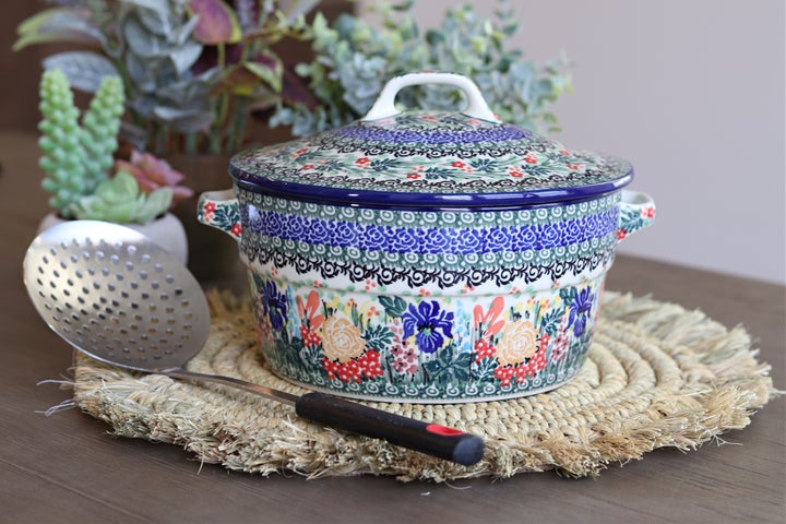 Ceramika Artystyczna Summer Blooms Medium Bakeware — Polish Pottery