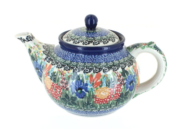 Ceramika Artystyczna Summer Blooms Teapot — Polish Pottery