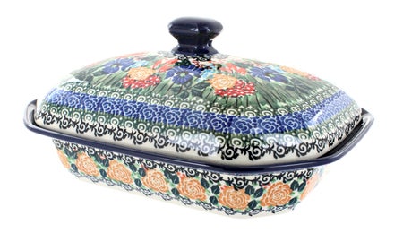 Ceramika Artystyczna Summer Blooms Medium Bakeware — Polish Pottery