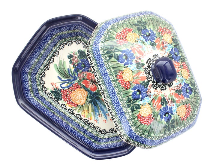 Ceramika Artystyczna Summer Blooms Medium Bakeware — Polish Pottery