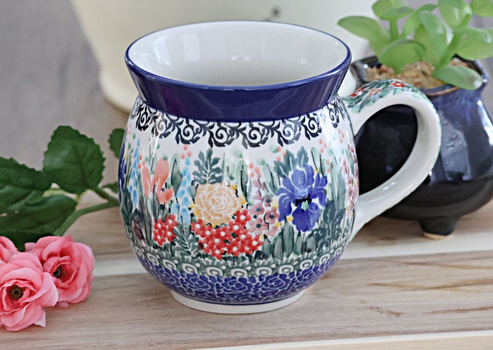 Ceramika Artystyczna Summer Blooms Mug — Polish Pottery
