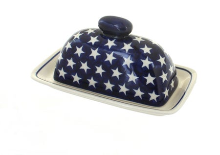 Zaklady Stars Butter Dish — Polish Pottery