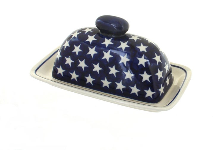 Zaklady Stars Butter Dish — Polish Pottery