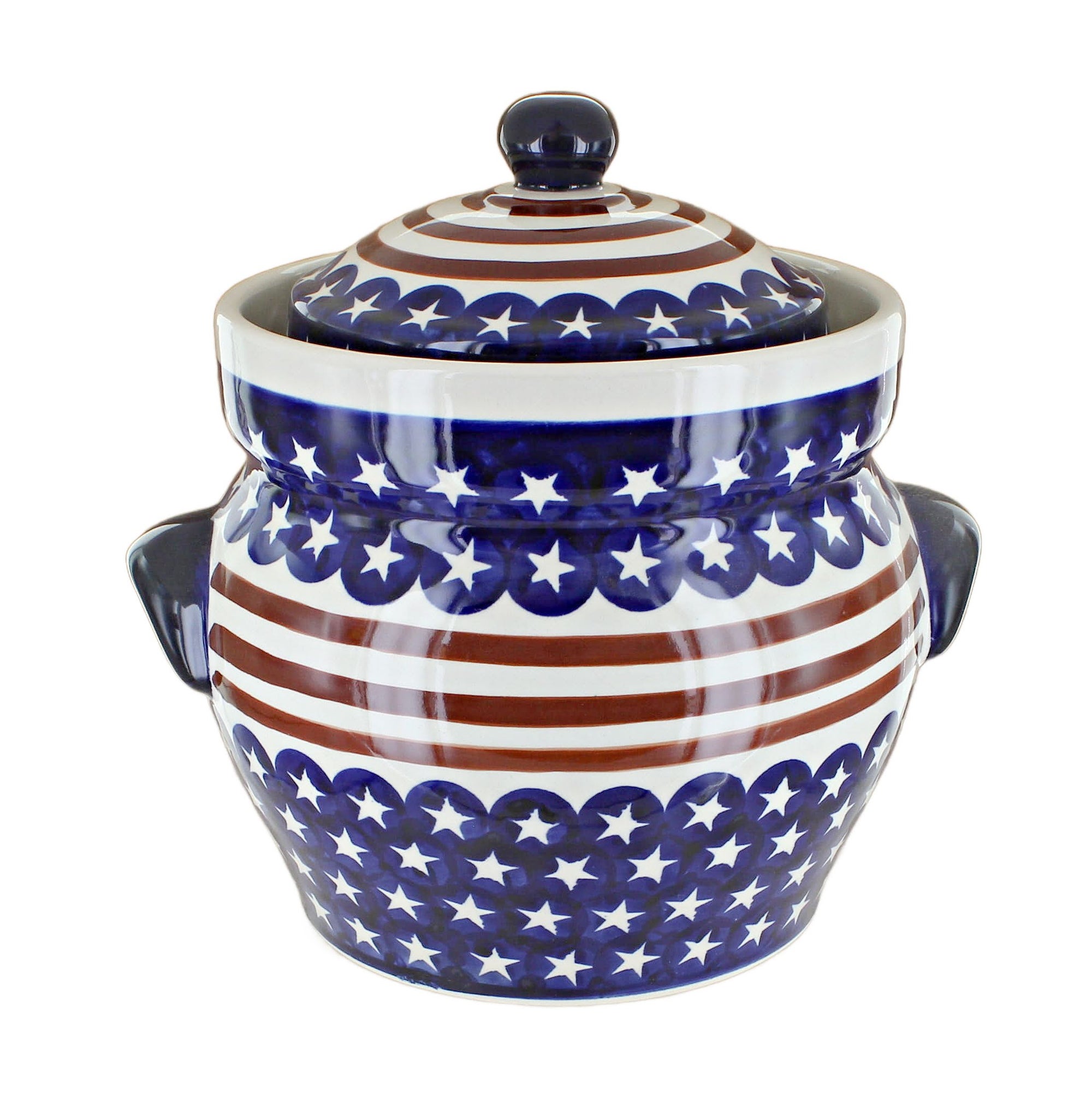 Zaklady Stars & Stripes Counter Storage — Polish Pottery