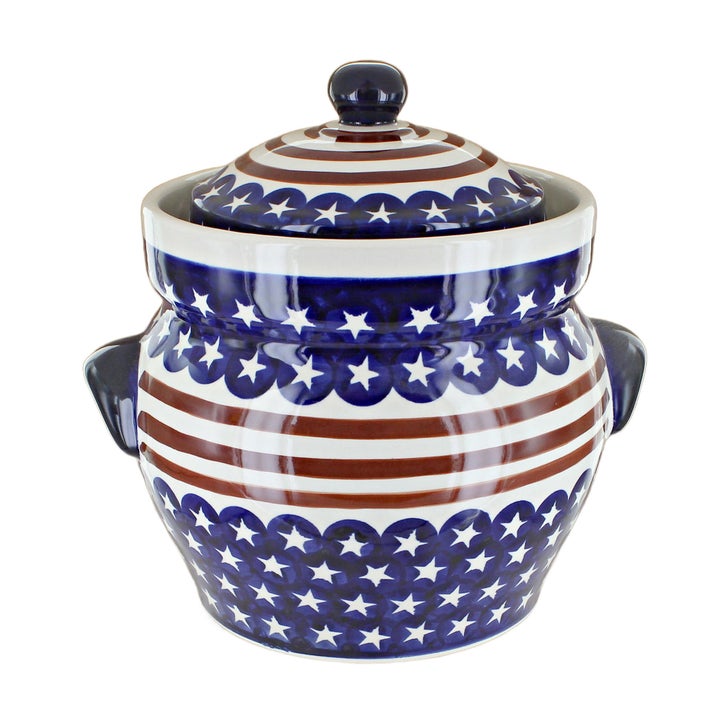Zaklady Stars & Stripes Counter Storage — Polish Pottery