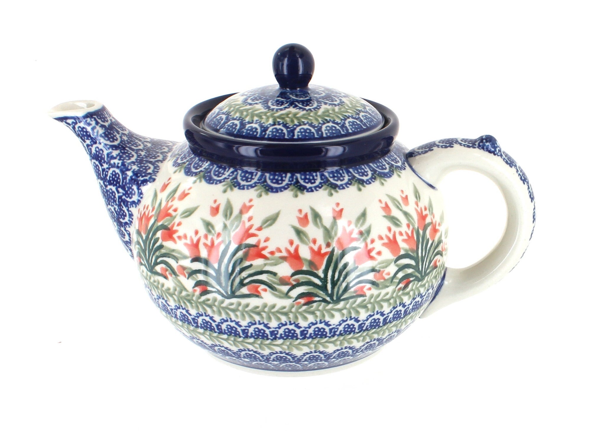 Ceramika Artystyczna Spring Tulip Teapot — Polish Pottery