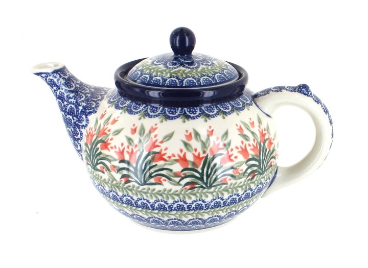 Ceramika Artystyczna Spring Tulip Teapot — Polish Pottery