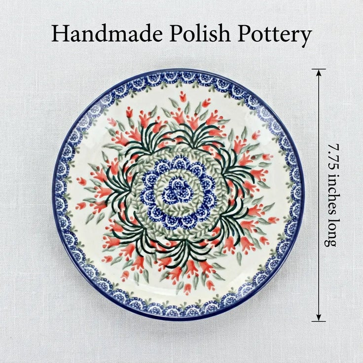 Detail image of Ceramika Artystyczna Spring Tulip Dining Plates & Bowls — Polish Pottery