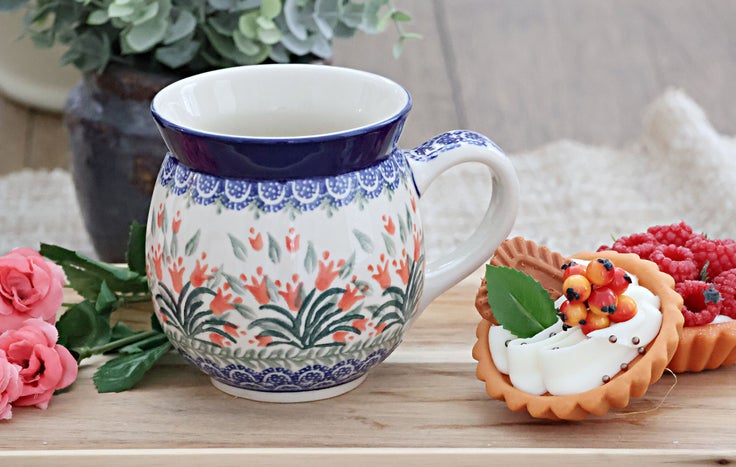 Detail image of Ceramika Artystyczna Spring Tulip Mug — Polish Pottery