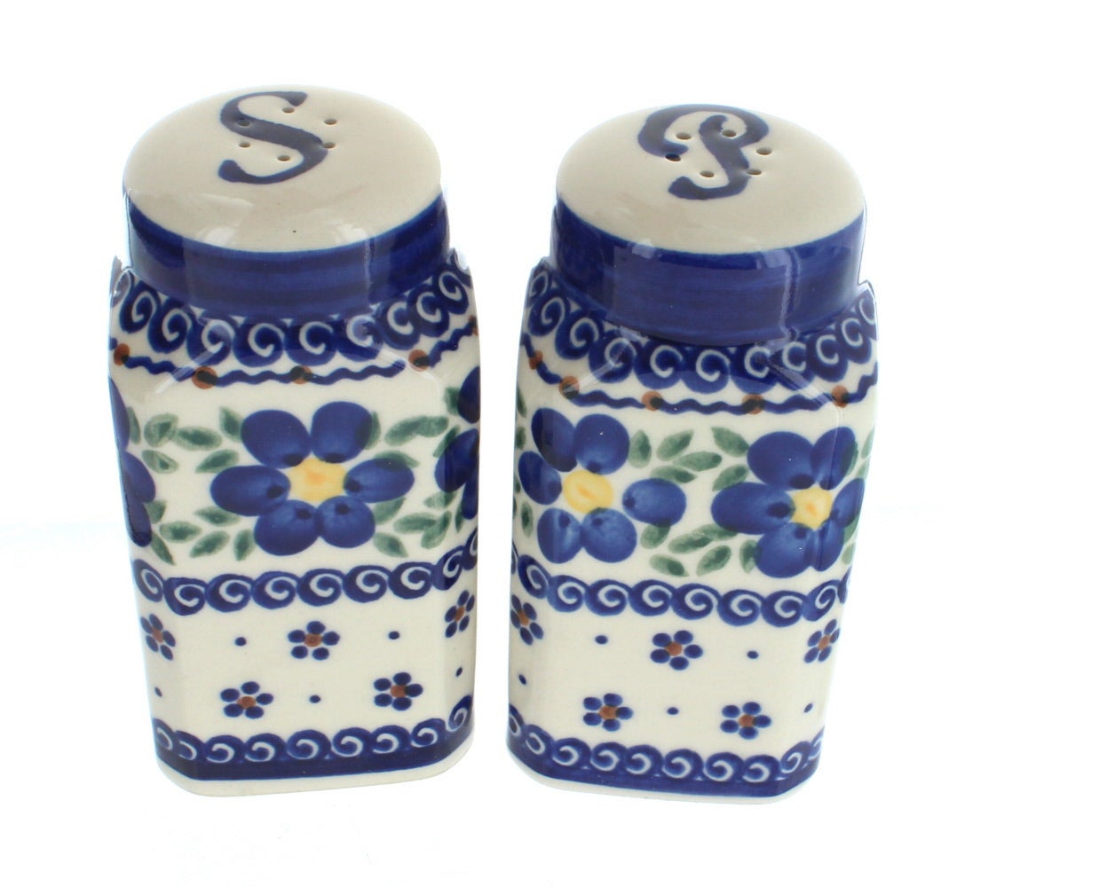 Vena Spring Blossom Salt & Pepper Shaker — Polish Pottery