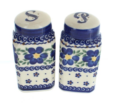 Vena Spring Blossom Salt & Pepper Shaker — Polish Pottery