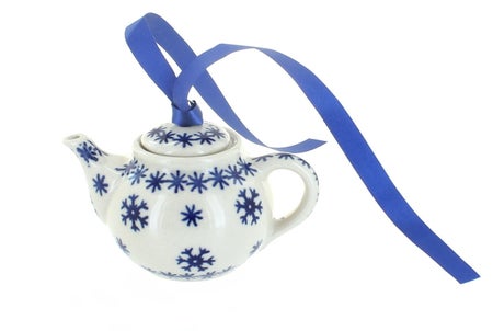 Manufaktura Snow Flurry Christmas Ornament — Polish Pottery