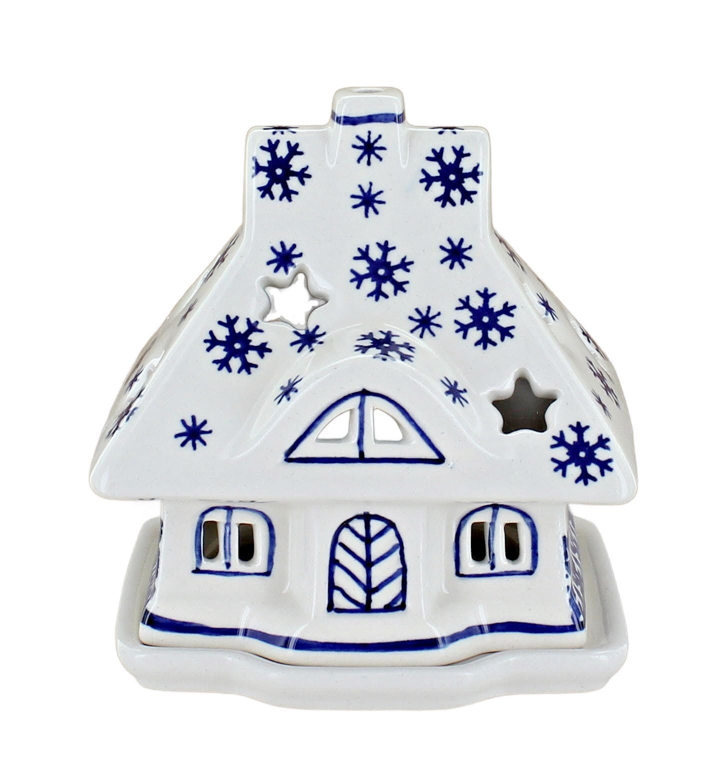 Manufaktura Snow Flurry Luminary — Polish Pottery