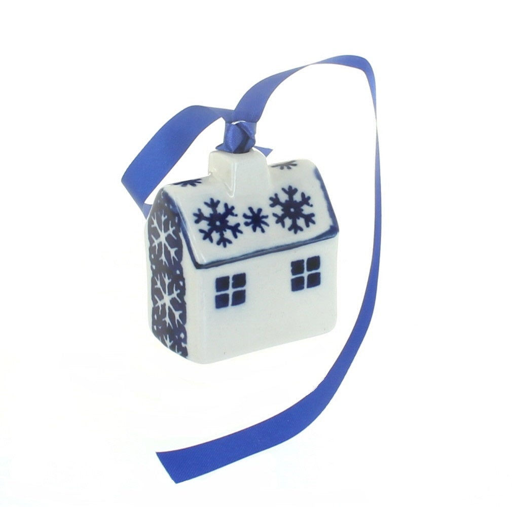 Manufaktura Snow Flurry Christmas Ornament — Polish Pottery