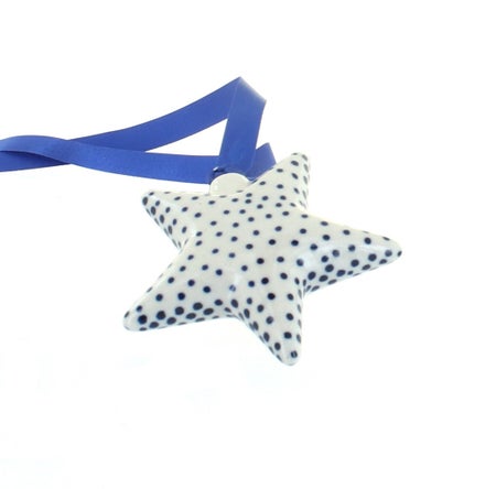 Manufaktura Small Dots Christmas Ornament — Polish Pottery