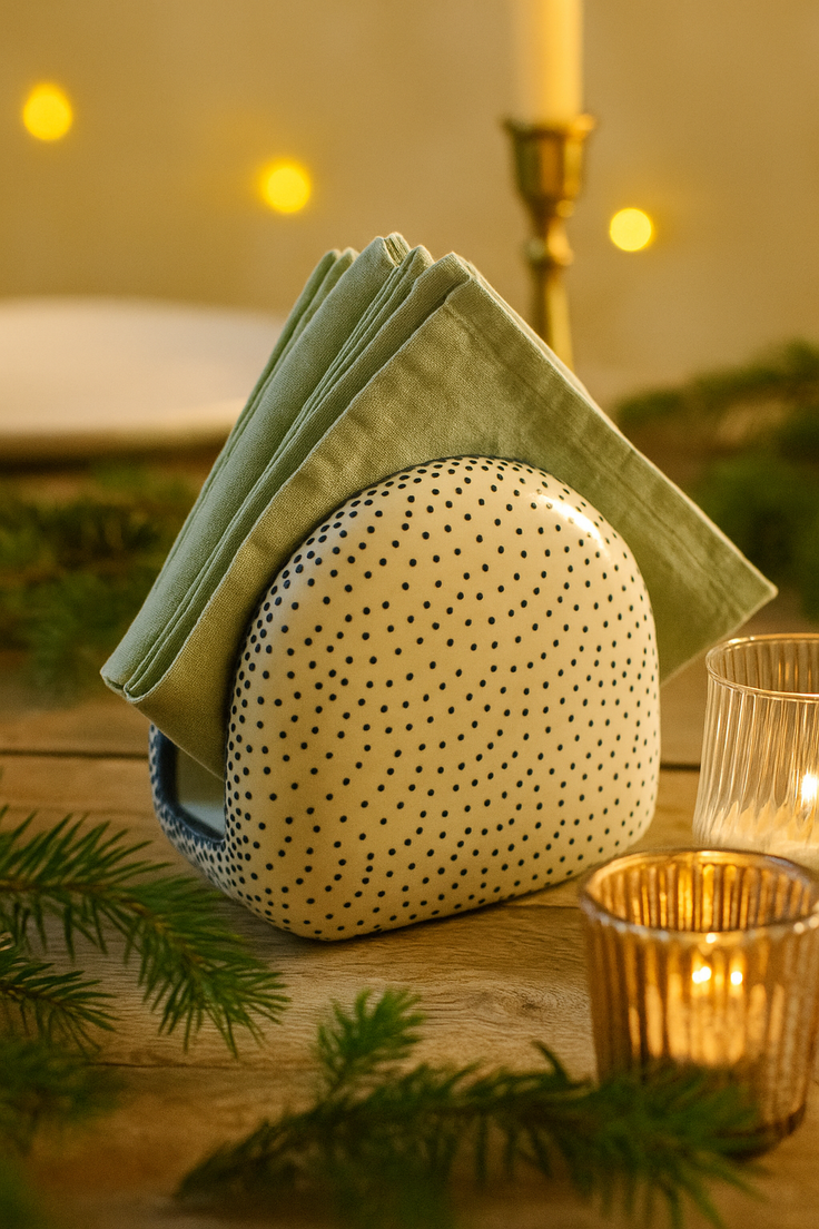 Detail image of Manufaktura Small Dots Dining Accessories — Polish Pottery