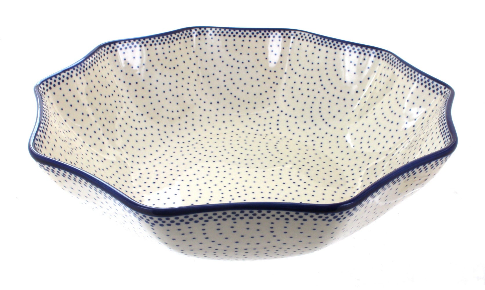 Manufaktura Small Dots Large Serving Piece — Polish Pottery