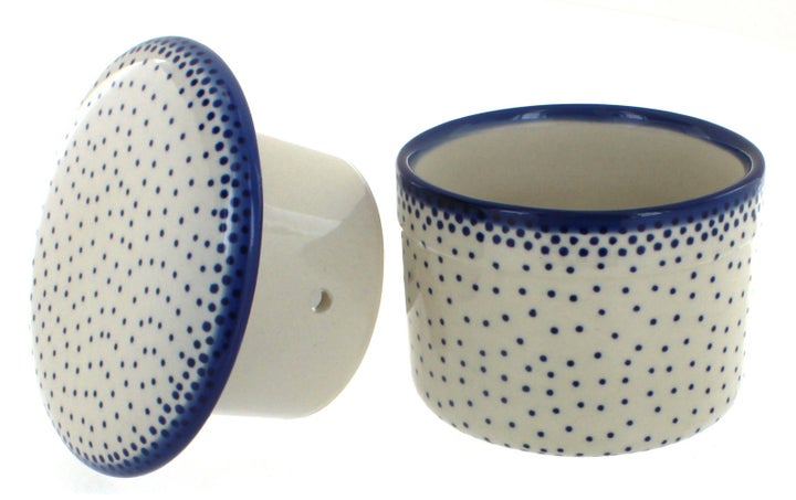 Manufaktura Small Dots Butter Dish — Polish Pottery