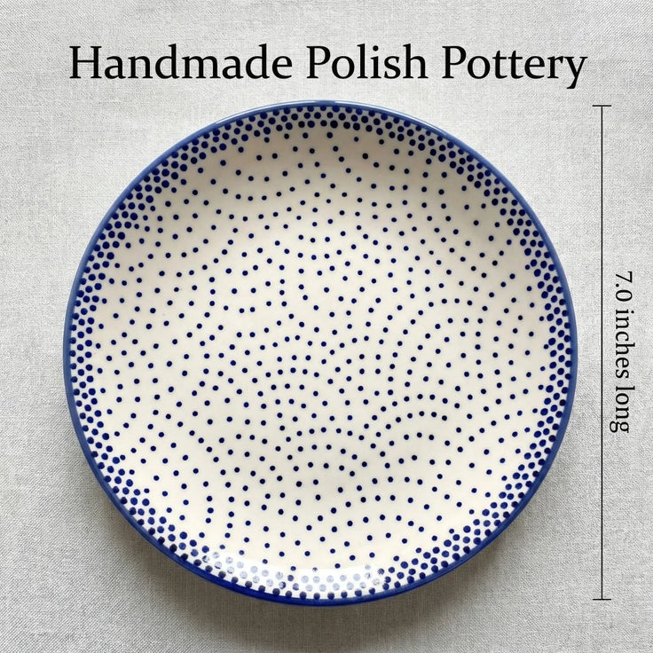 Detail image of Manufaktura Small Dots Dining Plates & Bowls — Polish Pottery