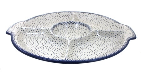 Manufaktura Small Dots Large Serving Piece — Polish Pottery