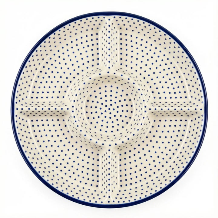 Manufaktura Small Dots Large Serving Piece — Polish Pottery