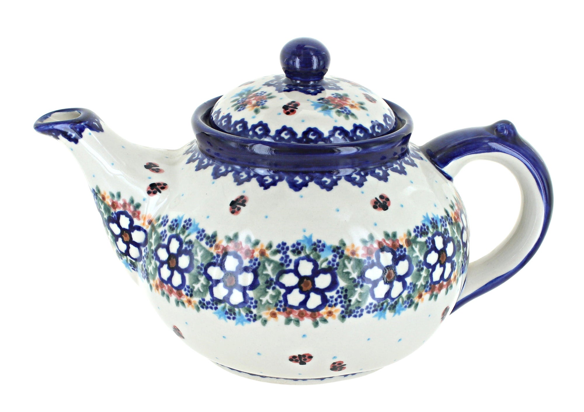 Vena Scarlett Teapot — Polish Pottery