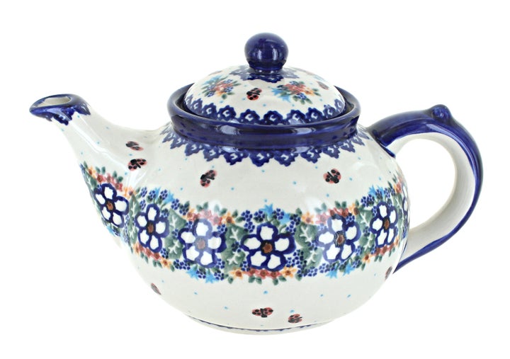 Vena Scarlett Teapot — Polish Pottery