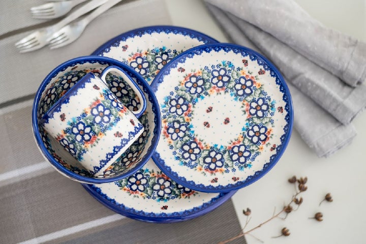 Vena Scarlett Mug — Polish Pottery