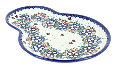 Vena Scarlett Dining Plates & Bowls — Polish Pottery