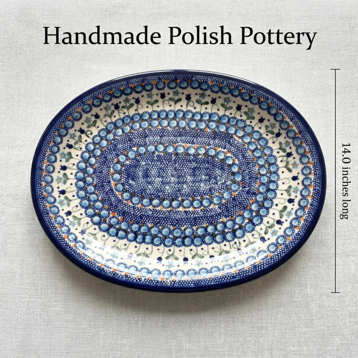 Vena Savannah Large Serving Piece — Polish Pottery