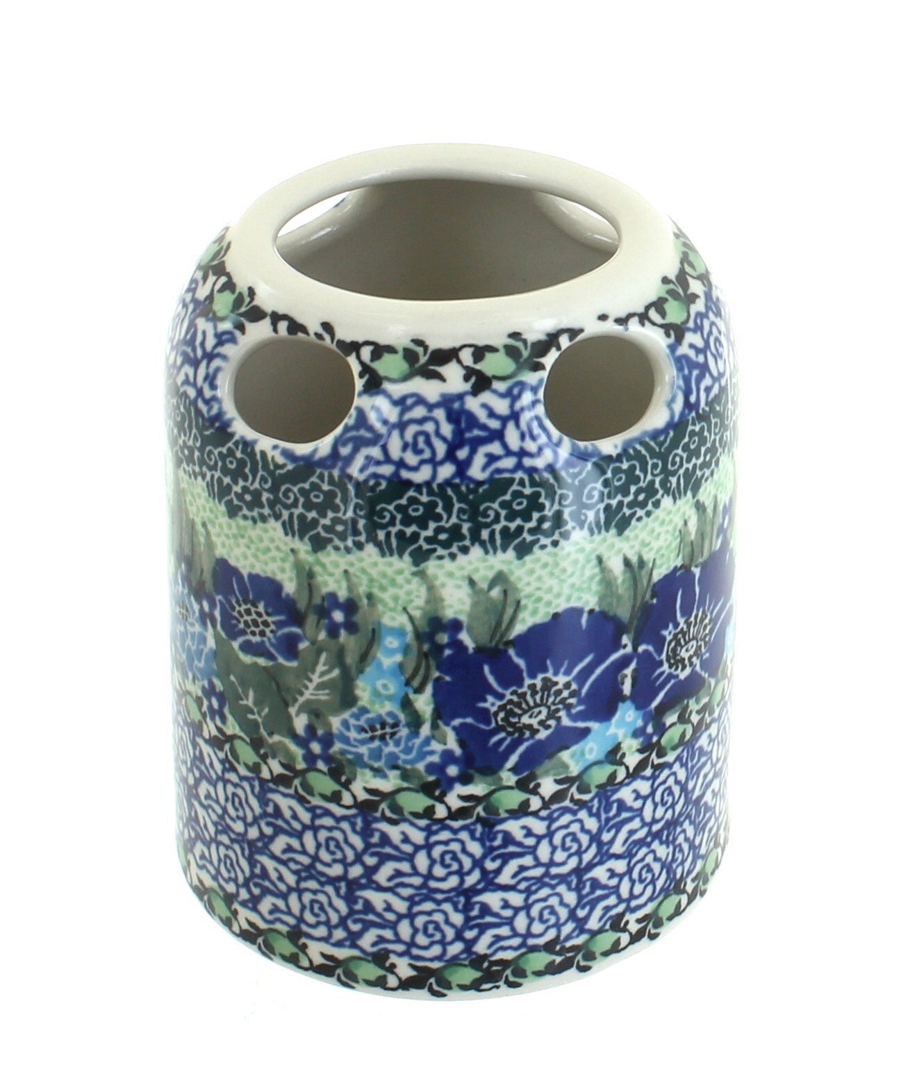 Ceramika Artystyczna Sapphire Fields Bathroom Accessories — Polish Pottery