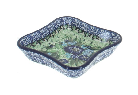 Ceramika Artystyczna Sapphire Fields Petite Bowl/Dish — Polish Pottery