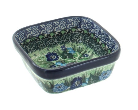 Ceramika Artystyczna Sapphire Fields Petite Bowl/Dish — Polish Pottery