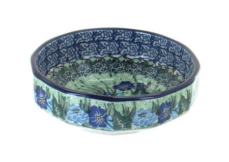 Ceramika Artystyczna Sapphire Fields Petite Bowl/Dish — Polish Pottery