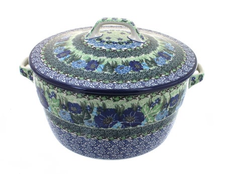 Ceramika Artystyczna Sapphire Fields Medium Bakeware — Polish Pottery