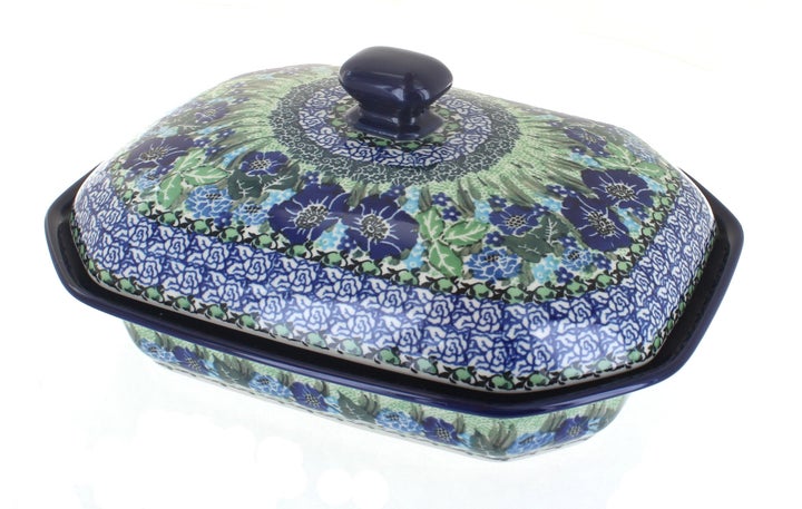 Ceramika Artystyczna Sapphire Fields Medium Bakeware — Polish Pottery