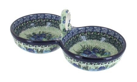 Ceramika Artystyczna Sapphire Fields Salt & Pepper Shaker — Polish Pottery
