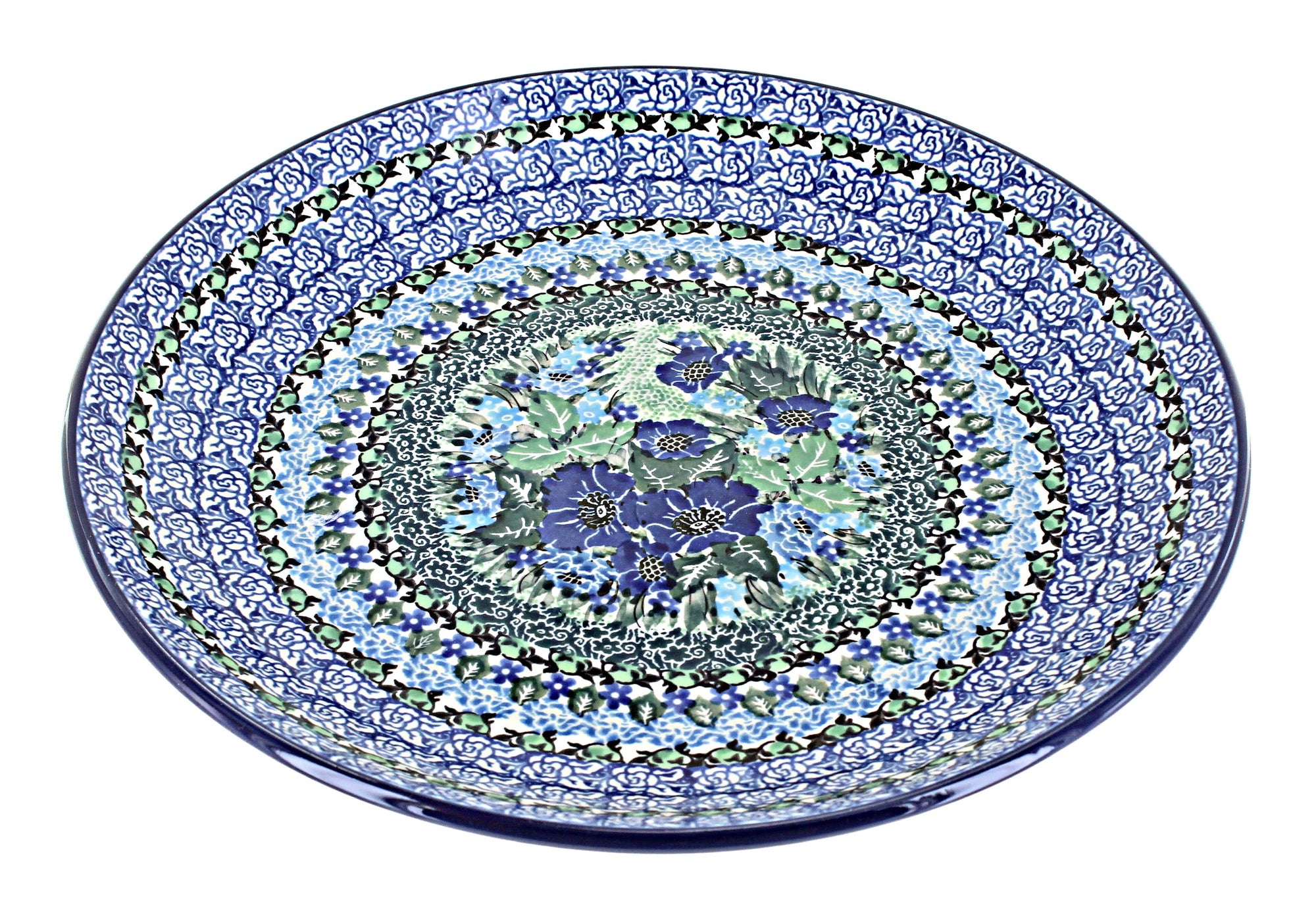 Ceramika Artystyczna Sapphire Fields Dining Plates & Bowls — Polish Pottery