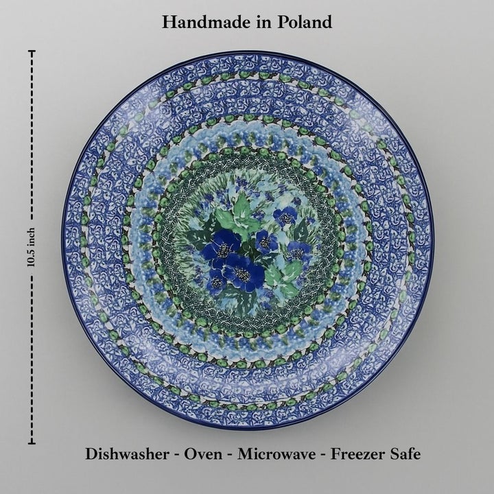 Ceramika Artystyczna Sapphire Fields Dining Plates & Bowls — Polish Pottery