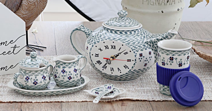 Detail image of Manufaktura Sage Floral Coffee & Tea Accessories — Polish Pottery