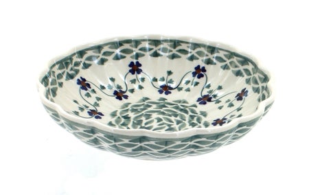 Manufaktura Sage Floral Small Serving Piece — Polish Pottery