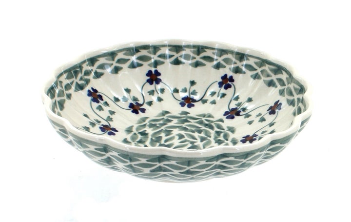 Manufaktura Sage Floral Small Serving Piece — Polish Pottery