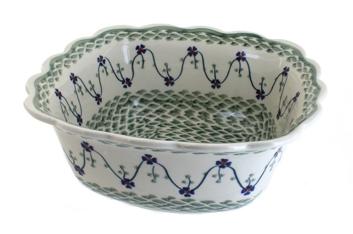 Manufaktura Sage Floral Large Serving Piece — Polish Pottery